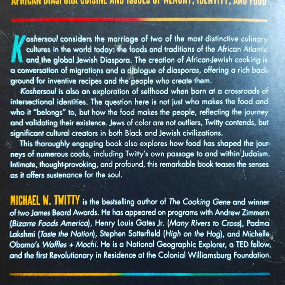 Koshersoul By Michael W. Twitty Paperback Cooking History Book - Picture 3 of 3